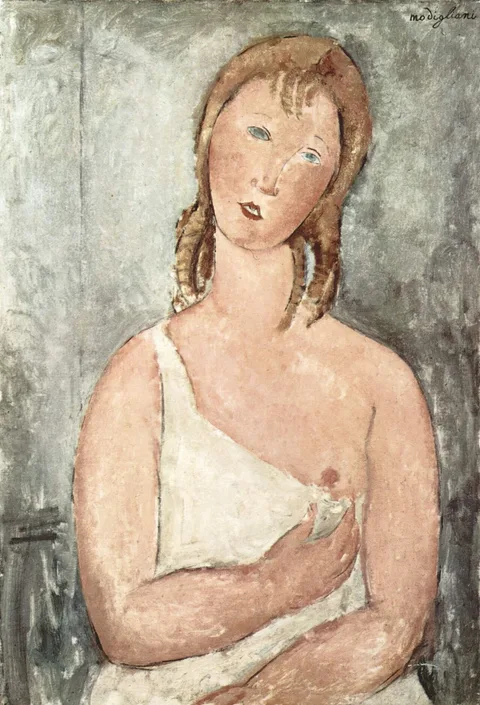 Amedeo Modigliani, Girl in the shirt (Red-haired girl)