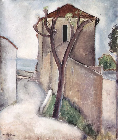 Amedeo Modigliani, Tree and House