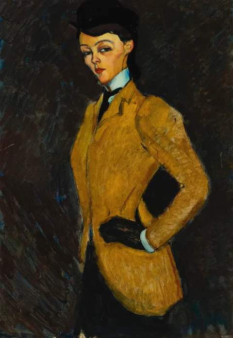 Amedeo Modigliani, The Amazon (Woman in Yellow Jacket)