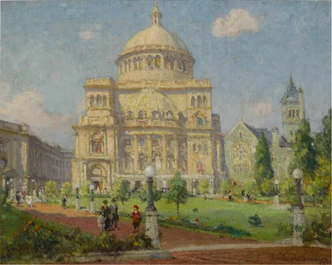 Colin Campbell Cooper, A Spring Day, Boston