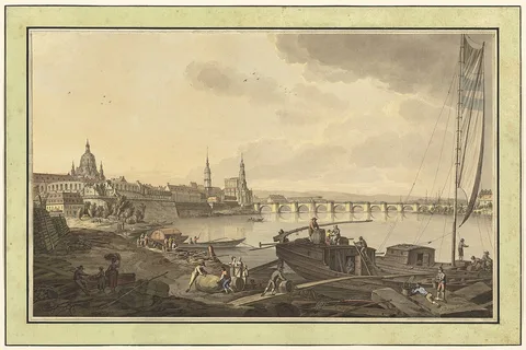 Adrian Zingg, Dresden from the Banks of the Elbe River