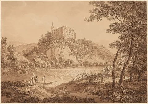Adrian Zingg, View of Castle Sachsenburg
