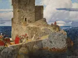 Alexander Rothaug, Moorish Tower on the Spanish coast