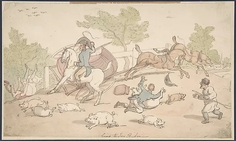 Thomas Rowlandson, Going to Ivy Bridge