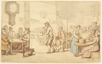Thomas Rowlandson, Interior of an Inn