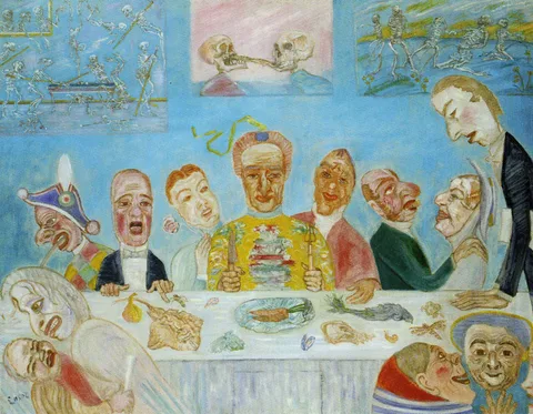 James Ensor, Comical Repast (Banquet of the Starved)