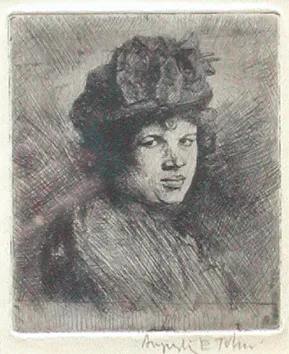 Augustus John, Girl with a Black Hat