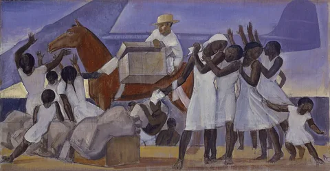 Rockwell Kent, Mail Service in the Tropics (mural study, U.S. Post Office Department, Washington, D.C.)