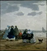Eugène Louis Boudin, On the Beach, Dieppe
