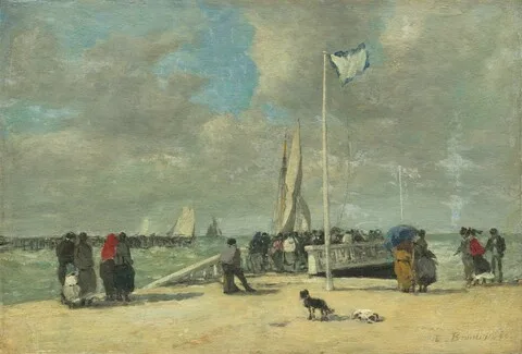 Eugène Louis Boudin, On the Jetty