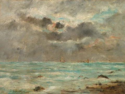 Eugène Louis Boudin, The Coast at Trouville
