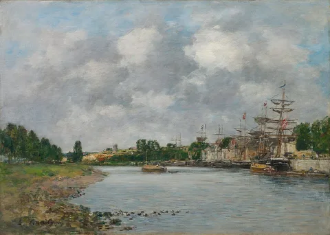 Eugène Louis Boudin, View of the Port of Saint-Valéry-sur-Somme