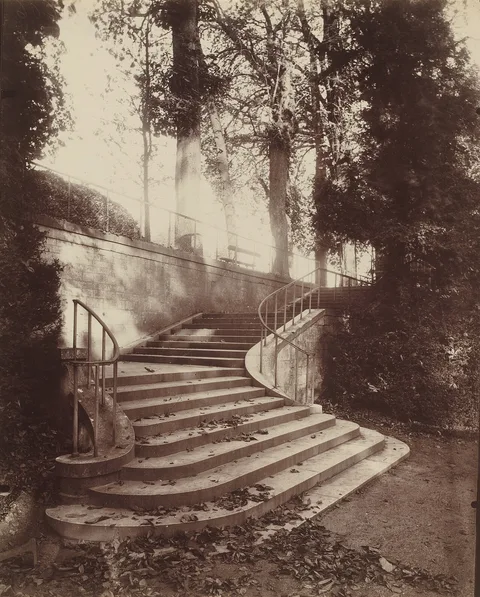 Eugène Atget, The Steps at Saint-Cloud