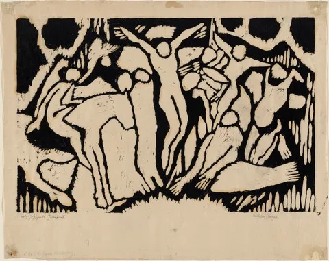 Wilhelm Morgner, Crucifixion with Horseback Rider
