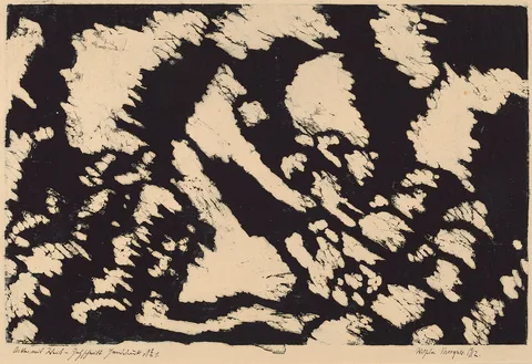 Wilhelm Morgner, Acker mit Weib (Woman in a Field)