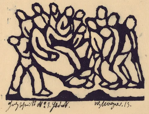 Wilhelm Morgner, Christ before the High Council