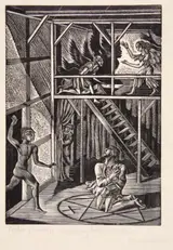 Eric Ravilious, Doctor Faustus Conjuring Mephistophilis - Eric Ravilious