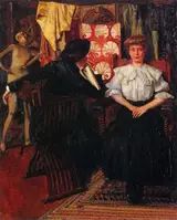 Wilhelm Trübner, Studio scene