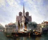 Edwin Deakin, Notre Dame, Paris.