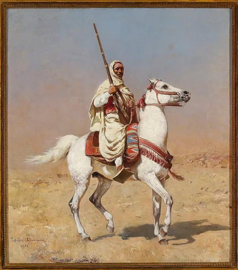 Tadeusz Ajdukiewicz, Arab on a gray horse