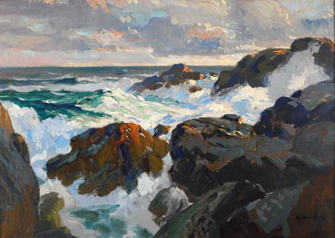 Paul Dougherty, Crashing Waves (Coast of Maine)