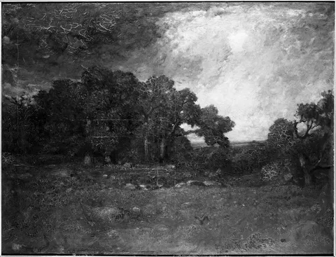 Paul Dougherty, Autumn Oaks, Forest of Fontainebleau