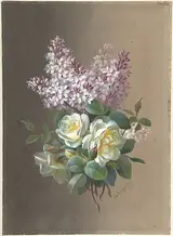 Paul de Longpré, Flowers: Roses and Lilacs