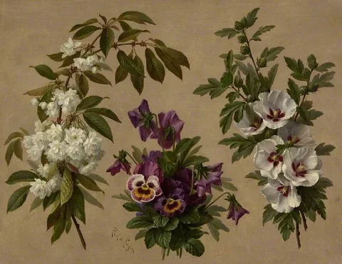 Paul de Longpré, Three flower and shrub plants