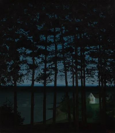 Harald Sohlberg, Fisherman's Cottage