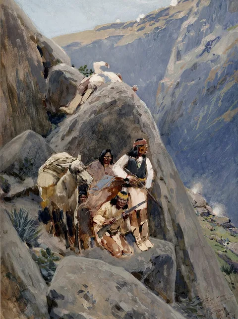 Henry Farny, Apache Indians in the Mountains