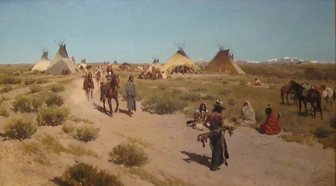 Henry Farny, Hunting Camp on the Plains