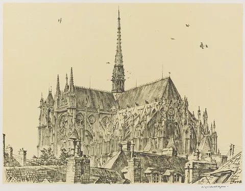 Muirhead Bone, Amiens Cathedral