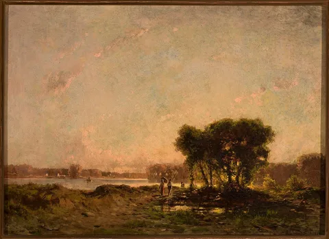 Aleksander Świeszewski, Landscape at sunset