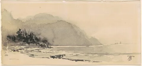 Alfred Thompson Bricher, Boat on the Beach