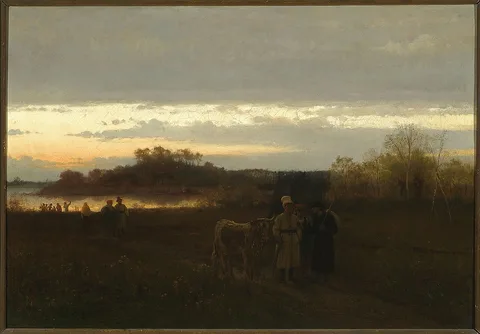 Franz Streitt, On the way to the fair.