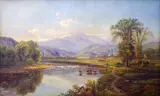 Edmund Darch Lewis, Mount Washington and the Saco River from the Intervale, North Conway