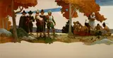 N. C. Wyeth, Thanksgiving with Indians