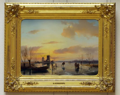 Andreas Schelfhout, Winter landscape