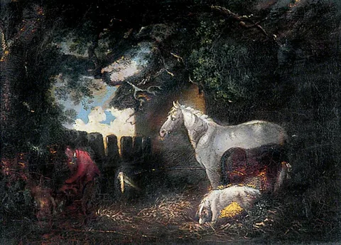 George Morland, A Farmyard