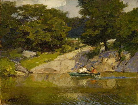 Edward Henry Potthast, Boating in Central Park