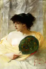 Franciszek Żmurko, Woman with a Fan.