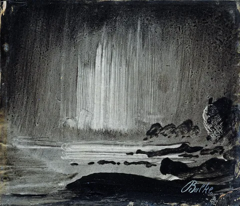 Peder Balke, Northern Lights over Coastal Landscape