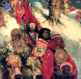 Edward Atkinson Hornel, Druids Bringing In The Mistletoe