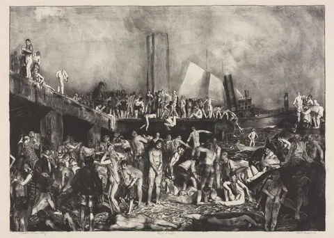 George Bellows, River-Front