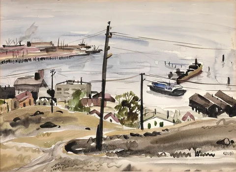 Dong Kingman, Coastline, California