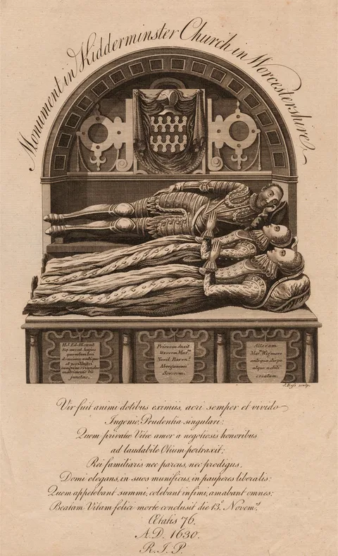 James Ross, Monument in Kidderminster Church in Worcestershire