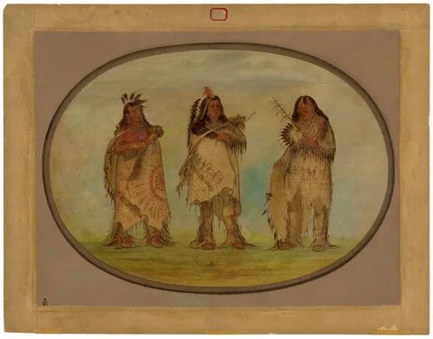 George Catlin, Three Distinguished Warriors of the Sioux Tribe