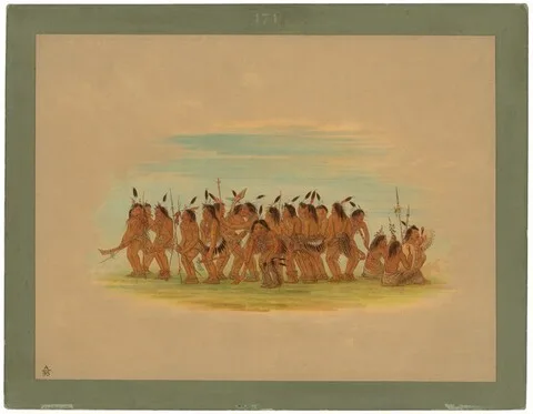 George Catlin, Dog Dance - Sioux