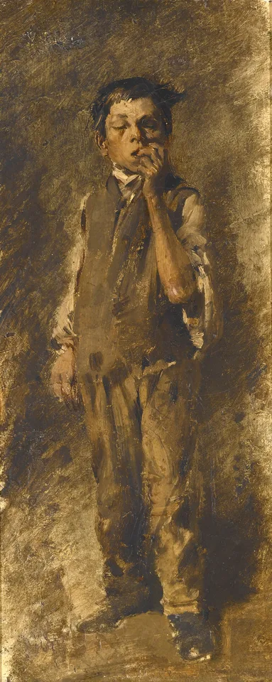 Wilhelm Busch, Boy Biting his Nails
