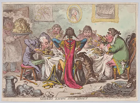 James Gillray, Germans Eating Sour-Krout